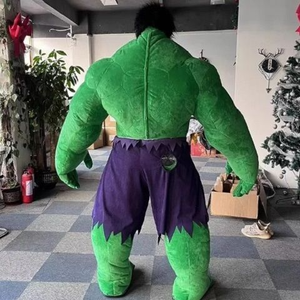 <span class=keywords><strong>Costume</strong></span> de mascotte gonflable géant vert ambulant sur le thème de Noël pour festival - Product Image 5