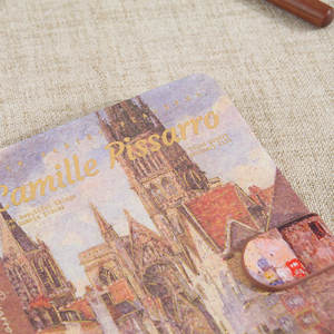 <span class=keywords><strong>Livre</strong></span> <span class=keywords><strong>de</strong></span> poche rétro <span class=keywords><strong>de</strong></span> Pissarro, vue <span class=keywords><strong>de</strong></span> la rue, haute valeur chromatique, <span class=keywords><strong>livre</strong></span> <span class=keywords><strong>de</strong></span> planification, épaissi, couverture rigide, extrait, cadeau pour fille - Product Image 4