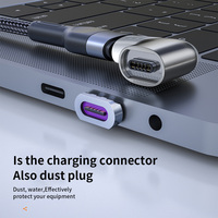 Coude à prise d'aspiration magnétique 100W personnalisé Type-C Adaptateur pour ordinateur portable et téléphone portable à charge rapide