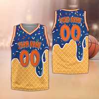 Maillot de basketball décontracté personnalisé à effet goutte d'eau, avec nom et logo sur mesure, séchage rapide, col en V, assorti pour la famille, cadeau pour les amateurs de basketball