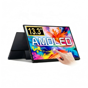 Écran portable 13,3 <span class=keywords><strong>pouces</strong></span> <span class=keywords><strong>4K</strong></span> AMOLED tactile 3840*2160, écran d'extension pour ordinateur portable, Switch, téléphone, en alliage d'aluminium - Product Image 1