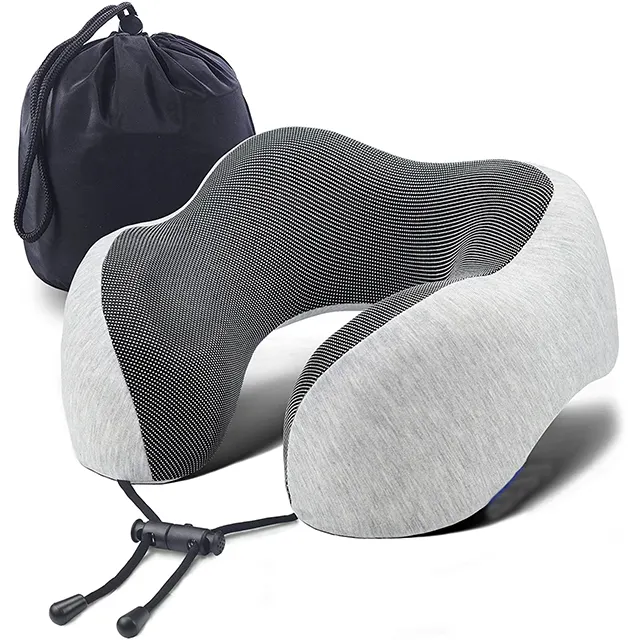 Custom Logo Comfortable Office Break Pillow Travel Neck Car Seat Memory Fom U Shaped Pillow