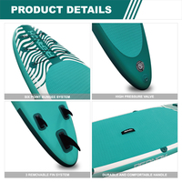 Planche de SUP gonflable personnalisable de 10'6, planche de paddle bleue, planche de paddleboard