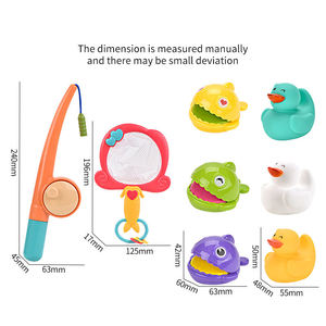 JOYSUN Jouets <span class=keywords><strong>de</strong></span> <span class=keywords><strong>bain</strong></span> pour bébé, filet <span class=keywords><strong>de</strong></span> pêche, animaux, canards, jeu <span class=keywords><strong>de</strong></span> pêche pour enfants - Product Image 4