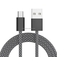 Cable de Carga Rápida USB Trenzado de Nailon, Cable de Datos de Teléfono Android, Tipo C, para Samsung Galaxy S23, iPhone 15 y 16, 1m, 2M, 3m