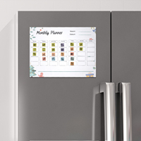 Tableau de planification interactif effaçable à sec, amovible, personnalisable, durable et réutilisable, thème Anniversaire, design Art Déco UCI