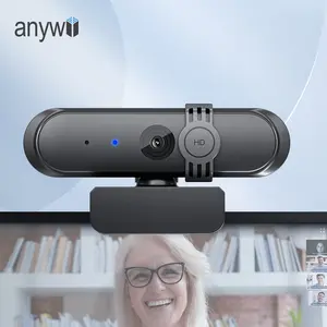 Anywii 어떻게 판매 마이크와 노트북에 대한 새로운 도착 1080P 웹 캠 개인 정보 보호 커버 HD camara 웹 캠