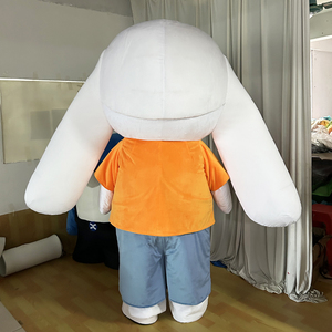 Kinqee Custom Cartoon Character Cute <strong>Rabbit</strong> Bunny Mascot <strong>Costume</strong> Animal Halloween Party Mascot Suit Fancy Dress - Product Image 3
