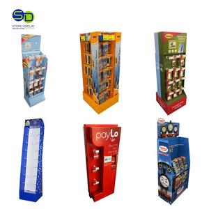 Estantes de exhibición POSM POP, soporte de piso corrugado para venta al por menor fuera de línea, exhibición de supermercado, gafas, exhibición de cartón - Product Image 4