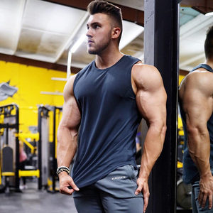 Camiseta sin Mangas Deportiva para <span class=keywords><strong>Gimnasio</strong></span>, Marca de Deportes, para <span class=keywords><strong>Hombre</strong></span>, Estilo Musculoso, Camiseta sin Mangas, Ropa Deportiva, Chaleco de Fitness - Product Image 5