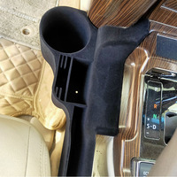 Boîte de rangement intérieure pour voiture Land Cruiser 16-19, en velours écologique, pour console centrale, porte-gobelet, organisateur de vide-espaces de siège