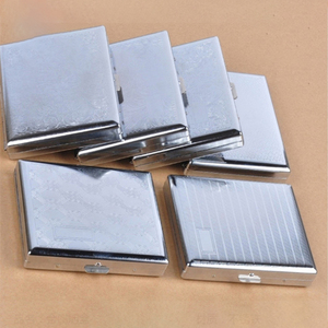 Dập nổi khắc chống áp lực thuốc lá trường hợp của nam giới xách tay 20 thép không gỉ kim loại thuốc lá trường hợp - Product Image 6