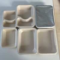 Conception personnalisée PET PP PLA Revêtement Plateau MAP Bagasse de canne à sucre biodégradable Plateaux d'emballage jetables pour fruits et légumes