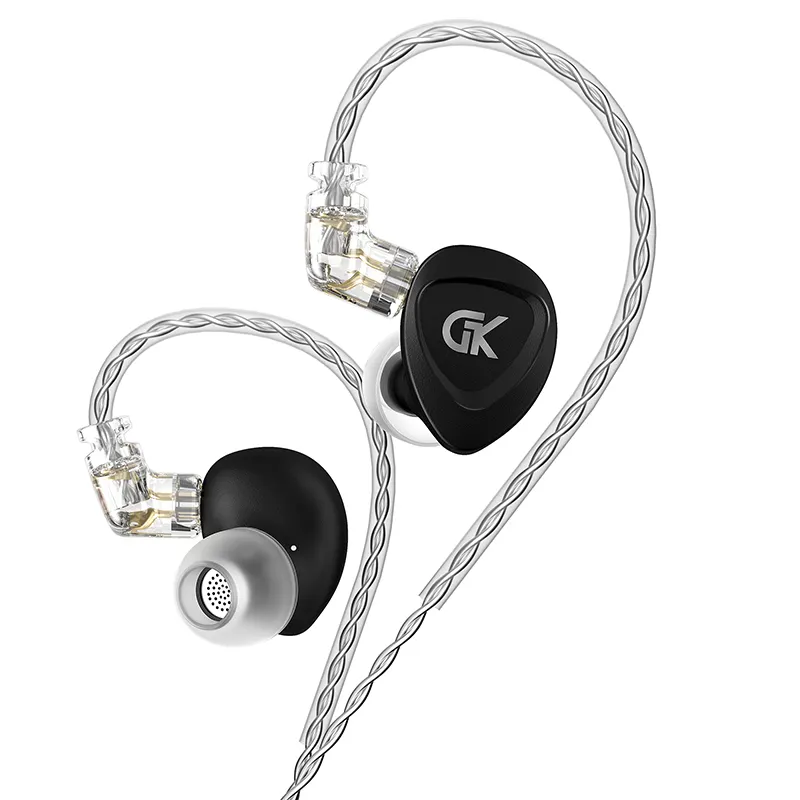 GK GSE Wired Earphone 1DD+1BA Hybrid Technology In-Ear Headset HiFi Surround Sound Sport Music DJ Monitor Earphone No Mic