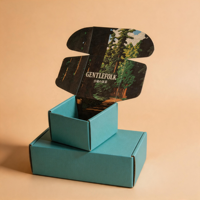 Boîte d'expédition en carton ondulé avec logo personnalisé, boîte cadeau écologique, gaufrage couleur, matériaux recyclés, taille personnalisée, vêtements