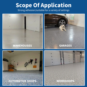 Color Flakes Epoxy Two Part Water-based Durable Surface <b>Floor</b> Coating Kit with Rich Color and Customized Options - Product Image 2