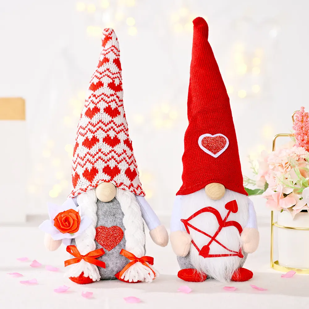 Valentine's Day Gift for Girls Faceless Gnome Doll Nordic Home Room Decoration for Valentine's Day Birthday Mother's Day Present