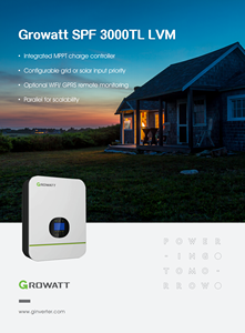 Inversor Solar <span class=keywords><strong>Growatt</strong></span> Off-Grid <span class=keywords><strong>SPF</strong></span> <span class=keywords><strong>2000</strong></span>-5000TL HVM/LVM 5kw Plus Onda Sinusoidal Pura con Sistema Todo en Uno de Inversor y Batería - Product Image 5