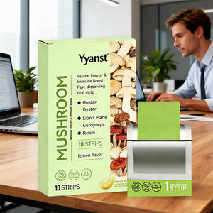 OEM/ODM Tiras Orales de Champiñones con Sabor a Limón, Ingredientes Naturales para Mejorar la Concentración, la Energía y la Inmunidad, para Adultos, Muestra Gratis - Product Image 2