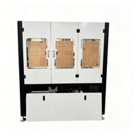Machine de scellage de boîtes en mousse adaptative à mesure laser Poshysmart, avec mouvement rotatif conique à haute stabilité