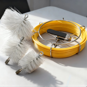 उच्च गुणवत्ता वाली चिमनी सफाई ब्रश व्यापक रोटरी उपकरण के हाथ के उपयोग के लिए फाइबर ग्लास कोनेटिंग रॉड - Product Image 1