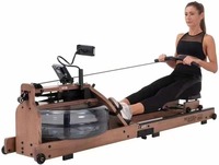 Rameur à résistance hydraulique commercial le plus vendu, pour usage domestique et professionnel, en bois, équipement de fitness AC, certifié CE