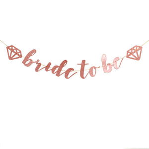 Anillo de diamante brillante novia para ser banderines <span class=keywords><strong>MISS</strong></span> to <span class=keywords><strong>MRS</strong></span> Banner para boda compromiso despedida de soltera decoraciones de despedida de soltera - Product Image 6