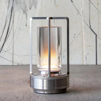 Lampe de table moderne en aluminium en forme de livre, rechargeable par USB, LED sans fil, RGB, à commande tactile, de haute qualité, pour hôtel
