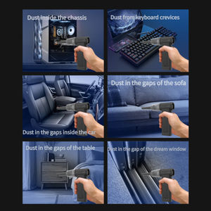 Ventilador de Turbina de Aire de 138000 RPM y 4 Velocidades, Ventilador de Mano con Mini Turbo Jet de 8000 mAh para Aspiradora de Coche - Product Image 3