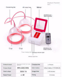 Masaje Corporal para Mujeres, Calentador para Masaje de Senos, Ventosas para Aumento de Senos, Máquina de Aumento de Senos, Masajeador de Senos - Product Image 3