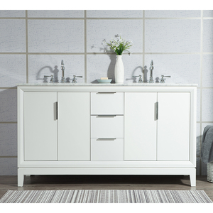 Fabbrica bianca di lusso dell'armadietto della mobilia del <span class=keywords><strong>bagno</strong></span> di vendita calda diretta con la gamba - Product Image 1