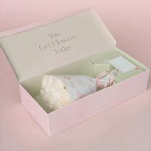 Paquete de regalo de lujo personalizado al por mayor, caja de papel plegable, caja rígida de flores plegable, caja de cosméticos para compras, producto para el cuidado de la piel - Product Image 2