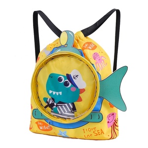 Unisex <b>Bag</b> Waterproof Dry Wet Separation Swimming <b>Bag</b> Sports <b>Gym</b> <b>Bag</b> Wholesale Custom <b>Kids</b> Cartoon Dinosaur Drawstring Backpack - Product Image 1