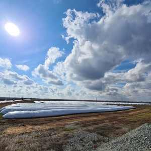 Beyaz ve siyah Panda filmi tarım plastik oksijen bariyeri silaj Bunker kapak 5mil ve 6mil silaj kaplama - Product Image 4