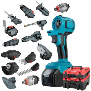 OEM Wholesale 16 in One Cordless Tools Kit Multipurpose 21V Cordless Impact Drill Set ,drill rechargeable,general tools