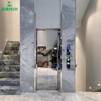 Petit ascenseur en verre d'ascenseur pour deux personnes