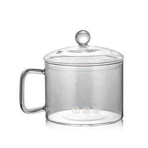 Pot en verre résistant à la chaleur, fait à la main, avec couvercle, poêle à Sauce pour soupe et pâtes, aliments pour bébés, 8 ml - Product Image 2