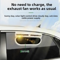 Nouveau ventilateur d'échappement de voiture 2026 pour la circulation d'air estival en véhicule, extracteur de fumée, sans alimentation électrique