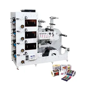 CE Standard 4 Color Flexographic Printer Flexo Printing Machine for Label Sticker Rolls