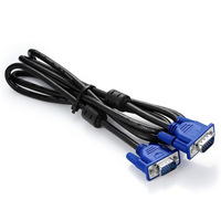 Câble VGA mâle-mâle 3+2 15 broches en fibre optique de haute qualité avec gaine en PVC pour signal d'ordinateur, TV et projecteur