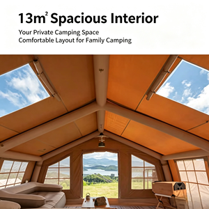 Tente de camping gonflable portable ultralégère en tissu Oxford imperméable à ouverture rapide de 13,2 m² pour <span class=keywords><strong>famille</strong></span>, idéale pour l'extérieur - Product Image 3