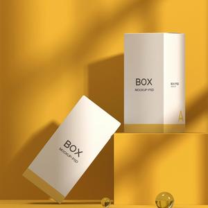 Caja de Cartón Blanca Personalizada, Caja de Papel Impresa y en Blanco, Empaque Limpio y Sencillo para Productos de Cuidado de la Piel y Cosméticos - Product Image 4