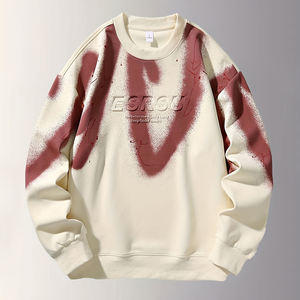 Sudadera Moderna con Logotipo Personalizado, Estilo Urbano, Color Block, Letras en Relieve 3D, Manga Larga para Hombre - Product Image 2