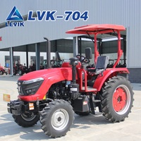 Tracteur multifonctionnel 4x4 WD 70HP, tracteur forestier, tracteur à roues pour pépinière, tracteur tout-terrain avec direction hydraulique et moteur EPA