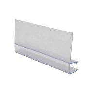 Joint d'étanchéité flexible en forme de F pour porte de douche en verre pliable