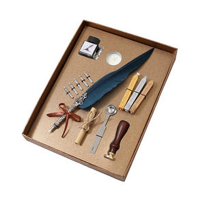 Pluma de Caligrafía con Pluma de Ave, Juego de Plumas con Logotipo Personalizado - Product Image 5