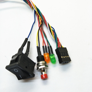 Tekne motosiklet otomobil sıfırlama anahtarı için Terminal kablo demeti-saf bakır kablo IP65 PC şasi düğmesi LED için puan - Product Image 2