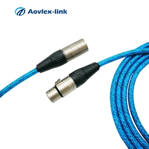 Haute qualité 3M câble <span class=keywords><strong>XLR</strong></span> Tresse En Nylon plaqué or connecteur de Canon audio câble micro <span class=keywords><strong>XLR</strong></span> 3 broches mâle à femelle - Product Image 3