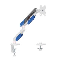 Bras de moniteur mécanique à ressort blindé économique LDT114-C012, 17 à 40 pouces, support de moniteur en aluminium, support d'écran pour jeux