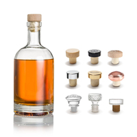100ml 200ml 375ml 500ml 700ml 750ml 1000ml Jus Rond Spiritueux Brandy Xo Whisky Rhum Gin Vin Vide Vodka Bouteilles En Verre